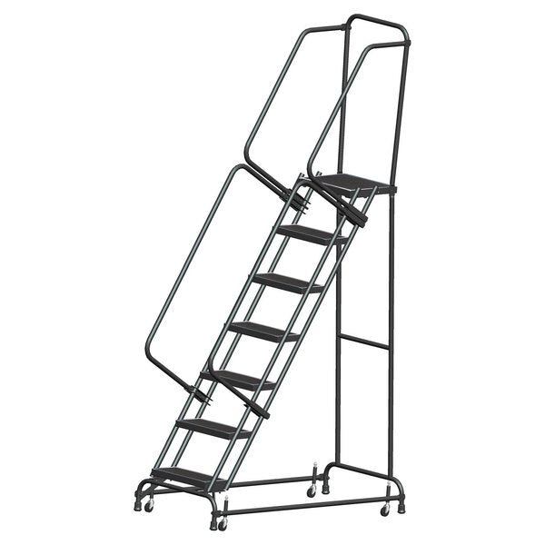 Rolling Ladder, Steel, 70 in.H
