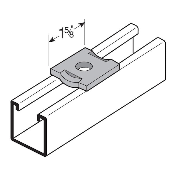 Washer, Sq, Channel Guide, 1/2