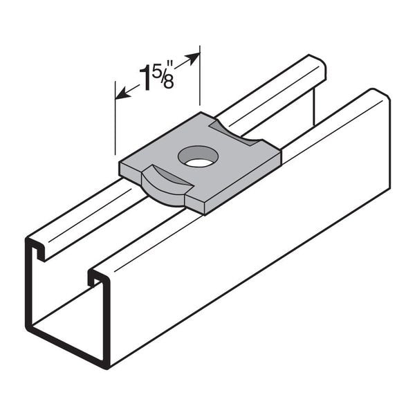 Washer, Sq, Channel Guide, 3/4