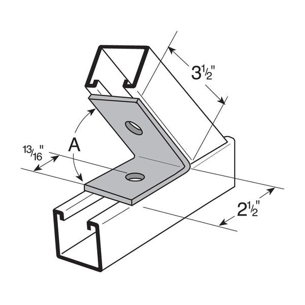 Angle, Closed, 30-Degree, 2-Hole
