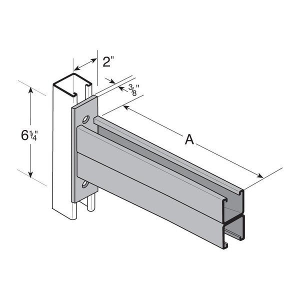Bracket, Double-Channel, 24