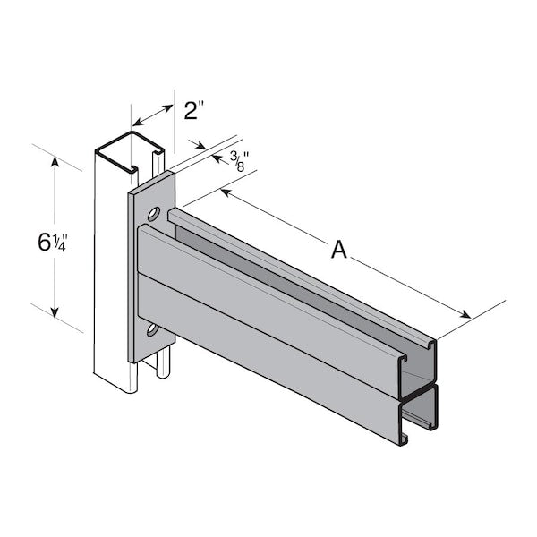 Bracket, Double-Channel, 30
