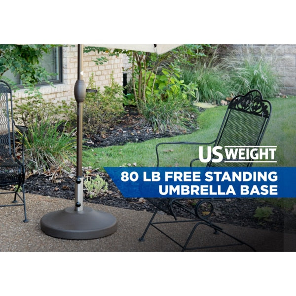Umbrella Base, Black, 80 lb.