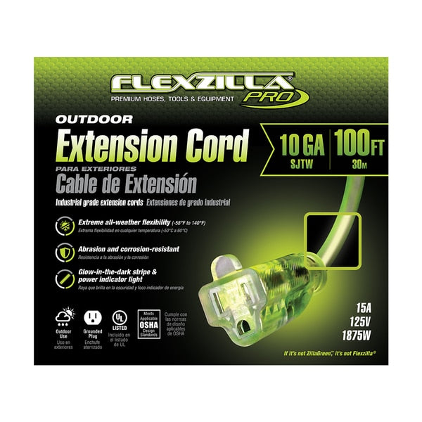 Pro Extension Cord, 10/3 AWG SJTW, 100,
