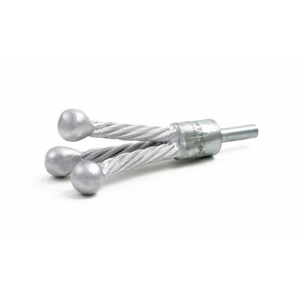 DEB3 Flare Brush, 3 Prong Cobalt Base Tool, Covers ID's Up to 1-1/2â, 1/4â Shank Diameter