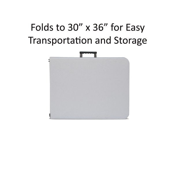 Rectangle Economy Blow Molded Folding Utility Table, 24