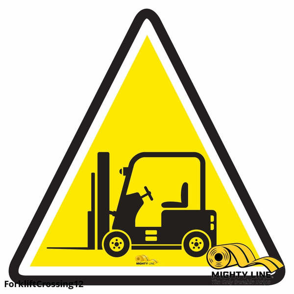 Forklift Crossing, Floor Marking Sign, 1, FORKLIFTCROSSING12