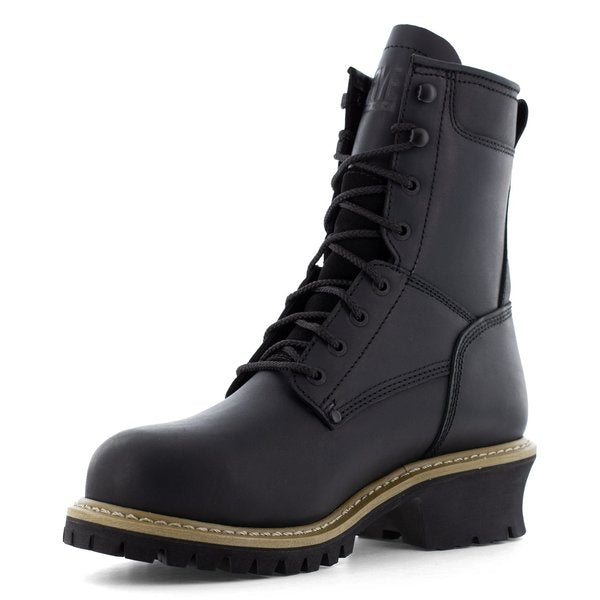 Mens Black Comp Toe 8 in Waterproof L, PR
