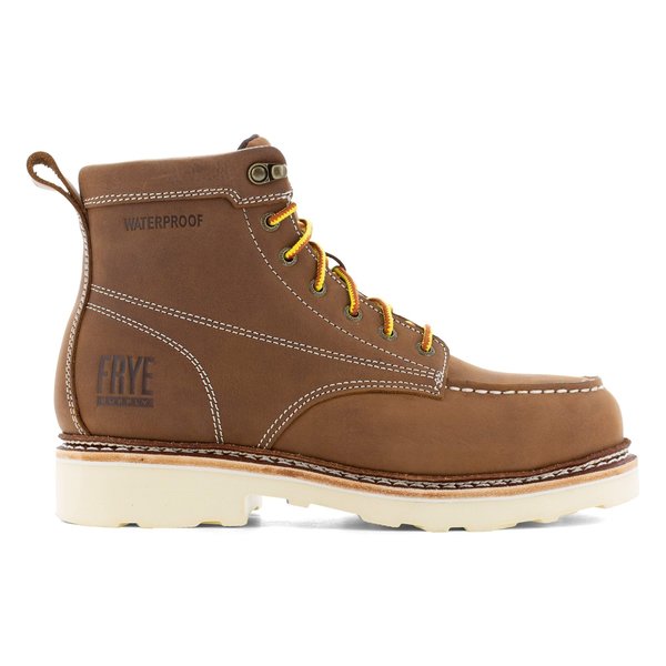 Size 12W Mens Brown Steel Toe 6 in Waterproof, Brown