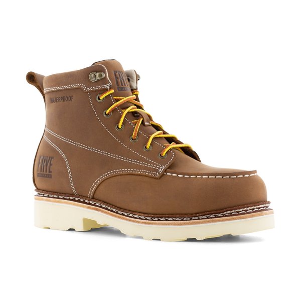 Size 12W Mens Brown Steel Toe 6 in Waterproof, Brown