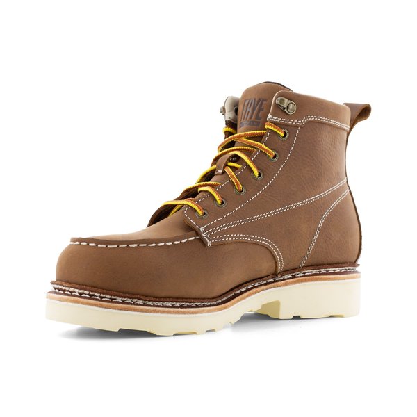 Size 12W Mens Brown Steel Toe 6 in Waterproof, Brown
