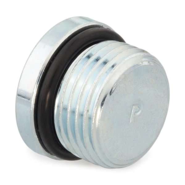 Hollow Hex Plug, Steel, 17/50 in, Male SAE