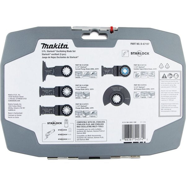 Starlock Oscillating Multi-Tool 5 Pc. Ac