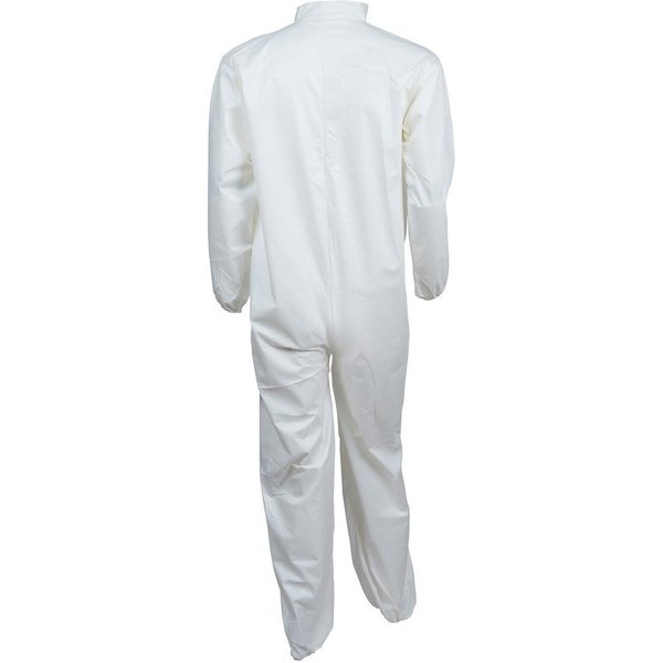 Collared Disposable Coveralls, 25 PK, White, KleenGuard A40, Zipper