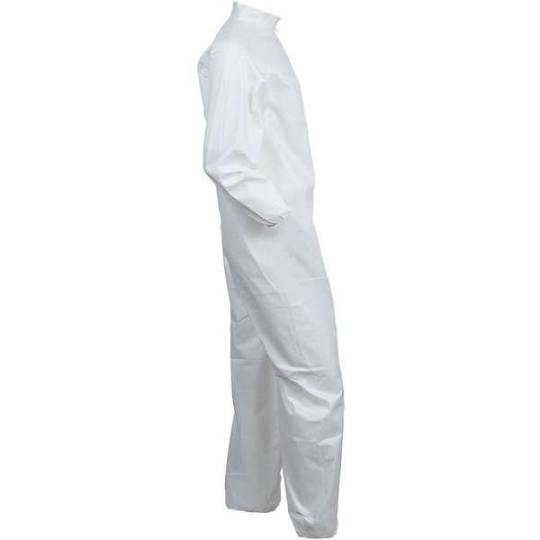 Collared Disposable Coveralls, 25 PK, White, KleenGuard A40, Zipper