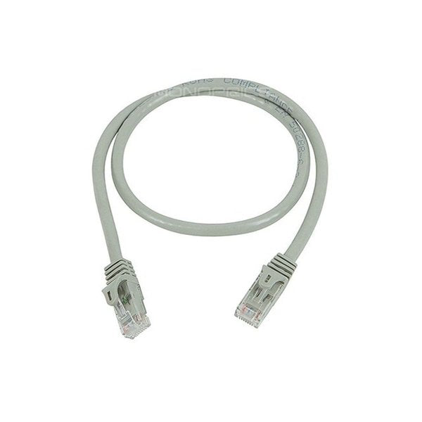 Ethernet Cable, Cat 6, Gray, 2 ft.