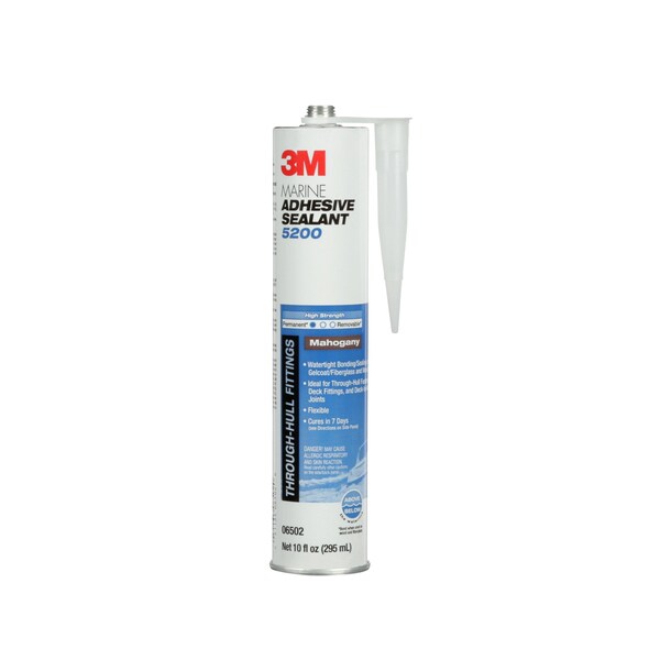 Marine Sealant, 10 oz, Cartridge, Mahogany, Polyurethane Base