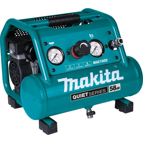 Quiet Series Electric Air Compressor, 1/2 HP, 1.0Gal, Oil-Free
