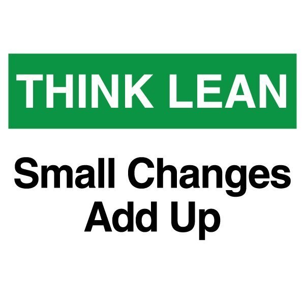 Lean Sign, PVC 10
