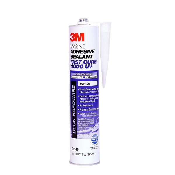 Sealant, 3 oz, Tube, White, Hybrid Base