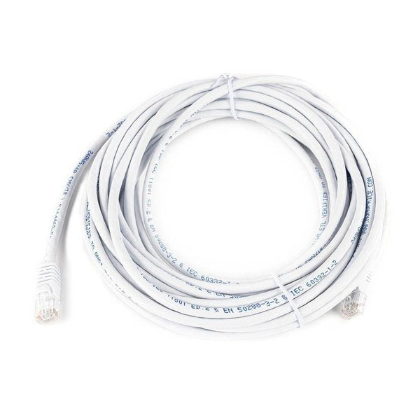 Ethernet Cable, Cat 5e, White, 25 ft.