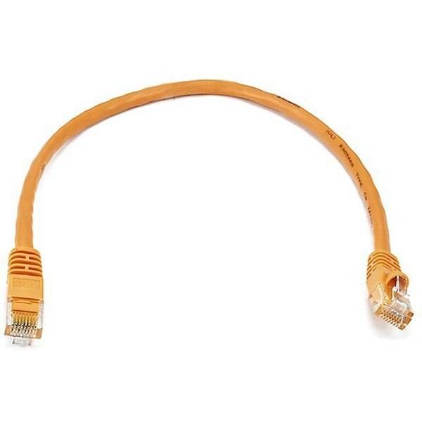 Ethernet Cable, Cat 6, Orange, 1 ft.