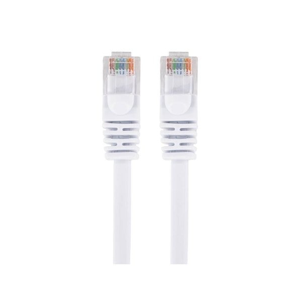 Ethernet Cable, Cat 5e, White, 100 ft.