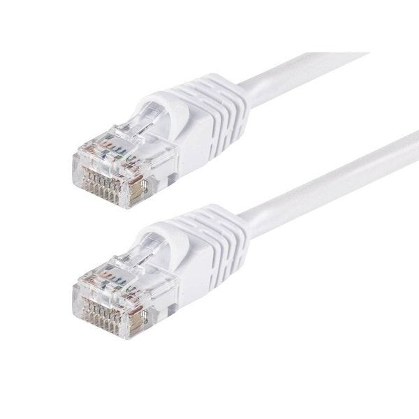 Ethernet Cable, Cat 5e, White, 100 ft.