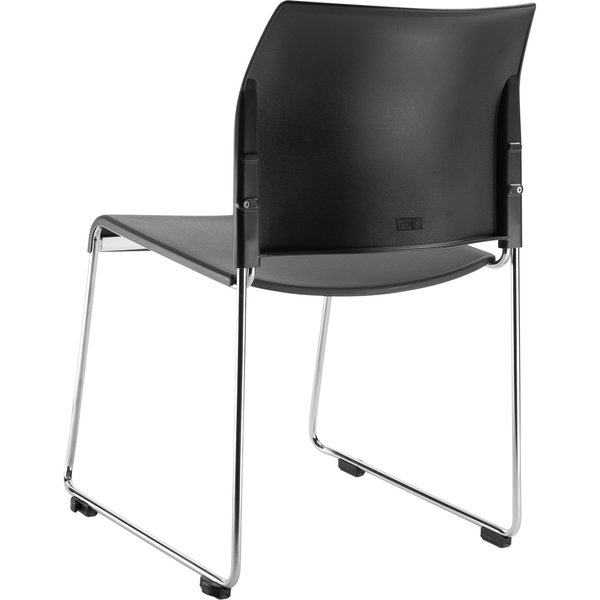 Cafetorium Plastic Stack Chair, Charcoal