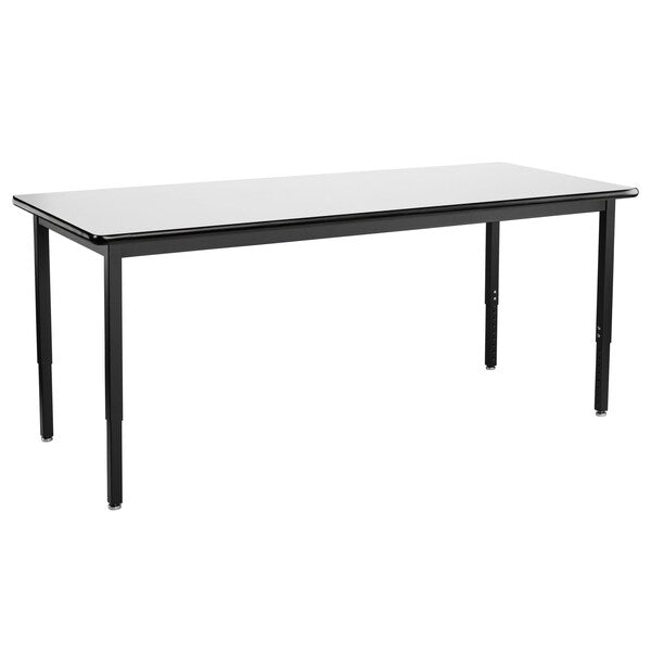 Rectangle Utility Table, Height Adjustable, 30