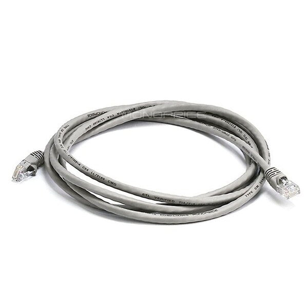 Ethernet Cable, Cat 6, Gray, 7 ft.