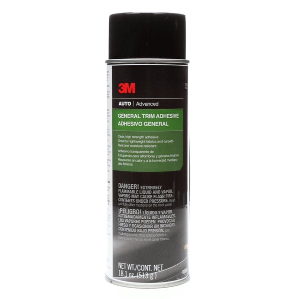 Spray Trim Adhesive, 8088 Series, Clear, 24 oz, Aerosol Can