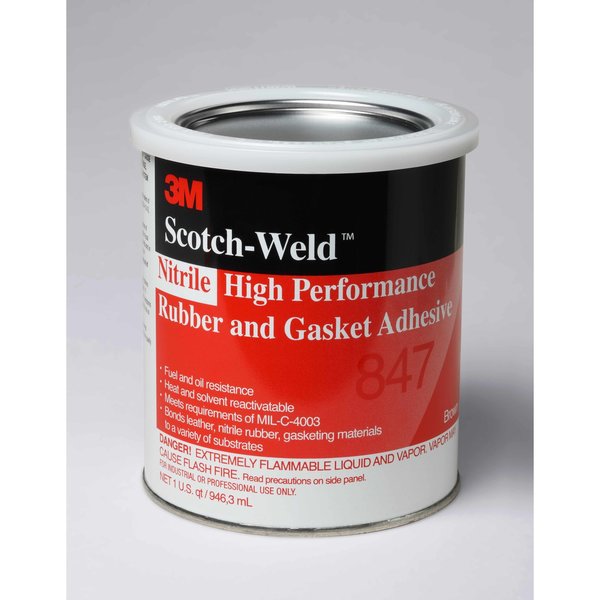 For Rubber and Gaskets Gasket Sealant, 1 qt, Brown, Temp Range -40 to 180 Degrees F