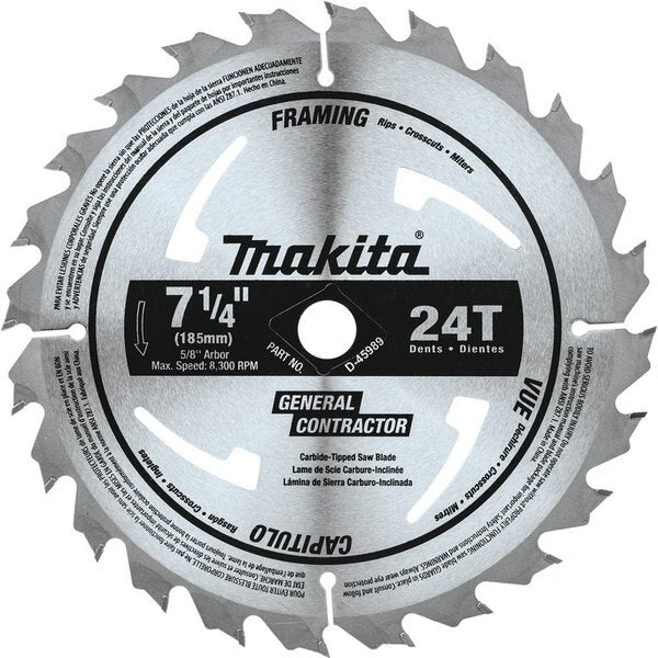 Carbide-Tipped Circ. Saw Blade 24T, PK10