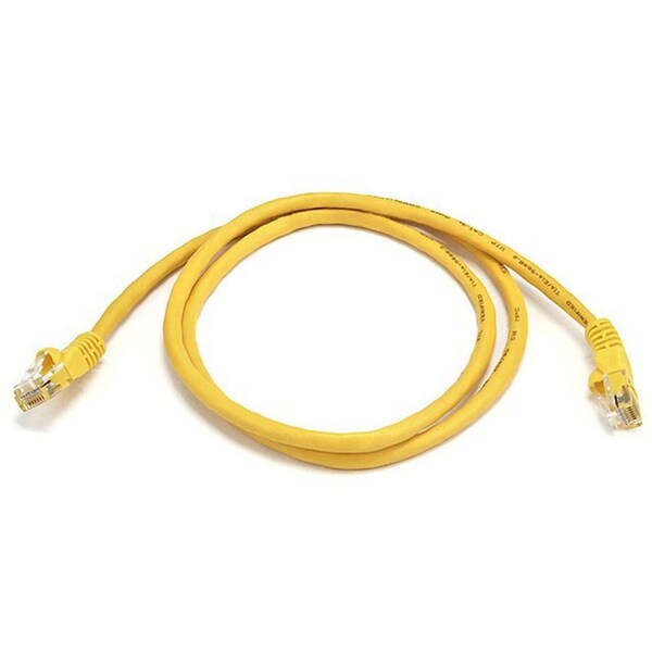 Ethernet Cable, Cat 5e, Yellow, 3 ft.