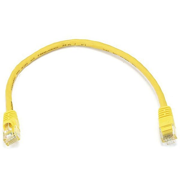 Ethernet Cable, Cat 6, Yellow, 1 ft.