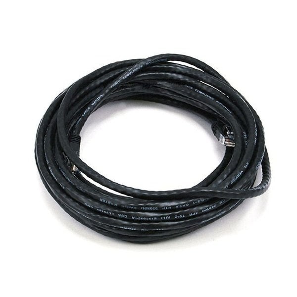 Ethernet Cable, Cat 6, Black, 25 ft.