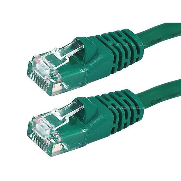 Ethernet Cable, Cat 6, Green, 2 ft.