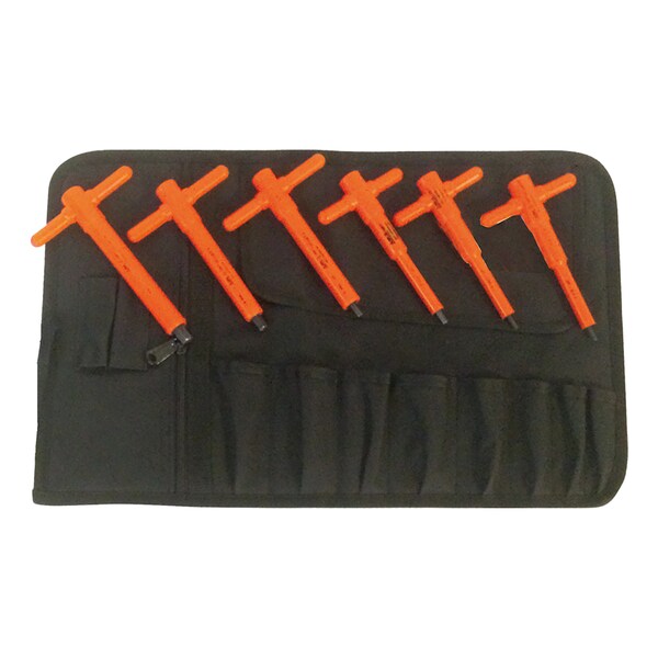 1000V Insulated Metric T-Handle Hex Key Set, 6-Piece