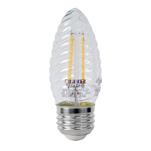 Light Bulb, LED, Deco, F15, 60w Eq, PK24