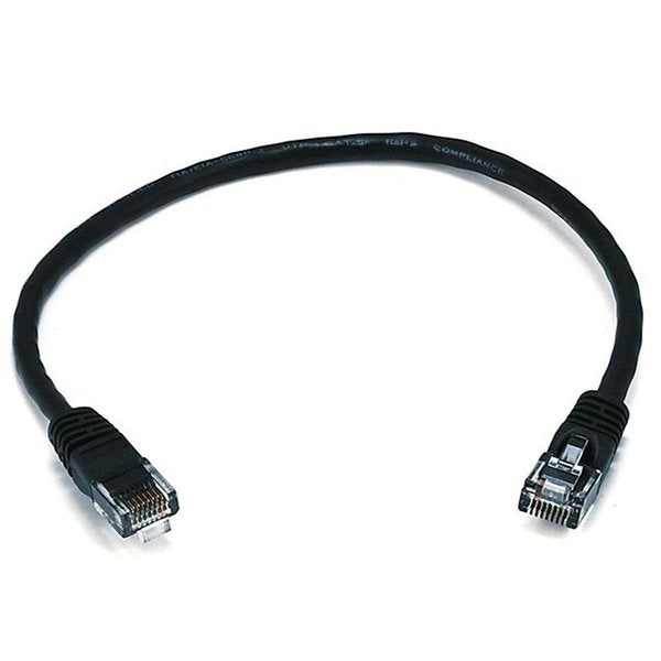 Ethernet Cable, Cat 5e, Black, 1 ft.