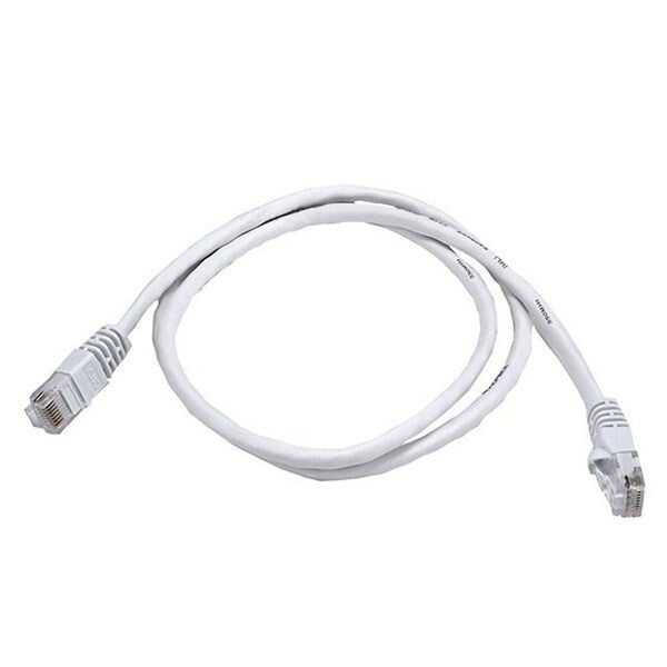 Ethernet Cable, Cat 5e, White, 3 ft.