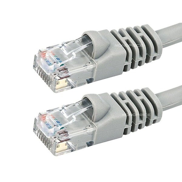 Ethernet Cable, Cat 6, Gray, 5 ft.