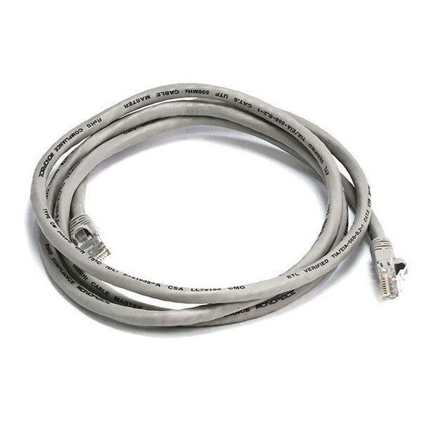 Ethernet Cable, Cat 6, Gray, 5 ft.