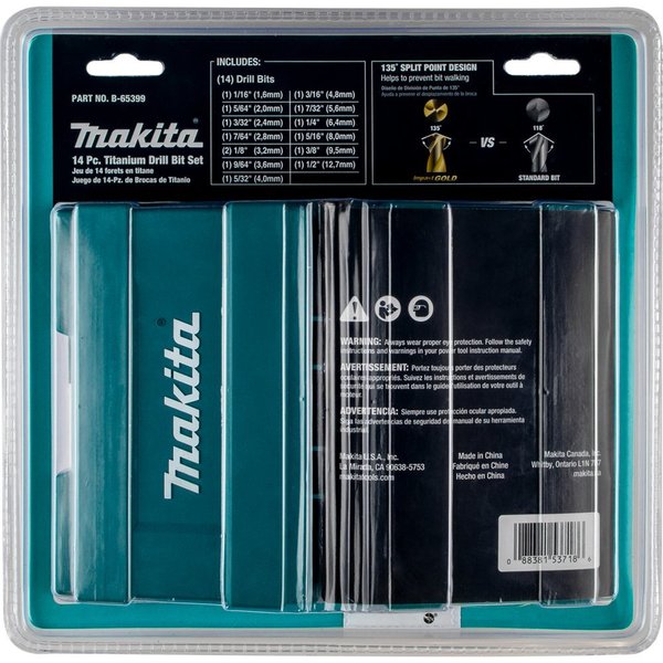 Impact GOLD 14 Pc. Titanium Drill Bit Se