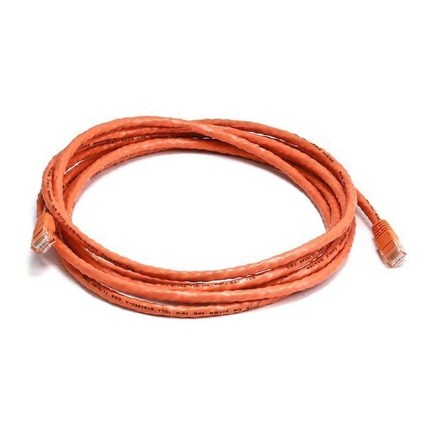 Ethernet Cable, Cat 6, Orange, 10 ft.