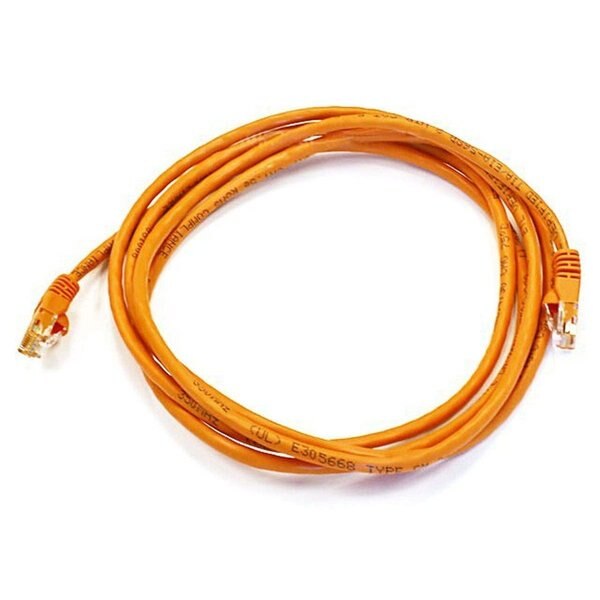 Ethernet Cable, Cat 5e, Orange, 7 ft.