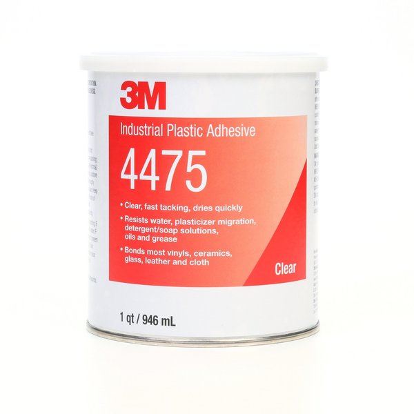 Plastic Adhesive, 4475 Series, clear, 5 oz, Tube