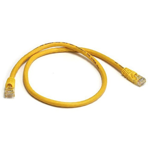 Ethernet Cable, Cat 6, Yellow, 2 ft.