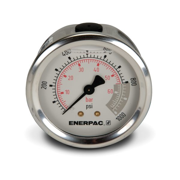 G2531SR, Hydraulic Pressure Gauge, 2.5 in. Face, Rear Mount, Glycerine Filled, 1,000 maximum psi